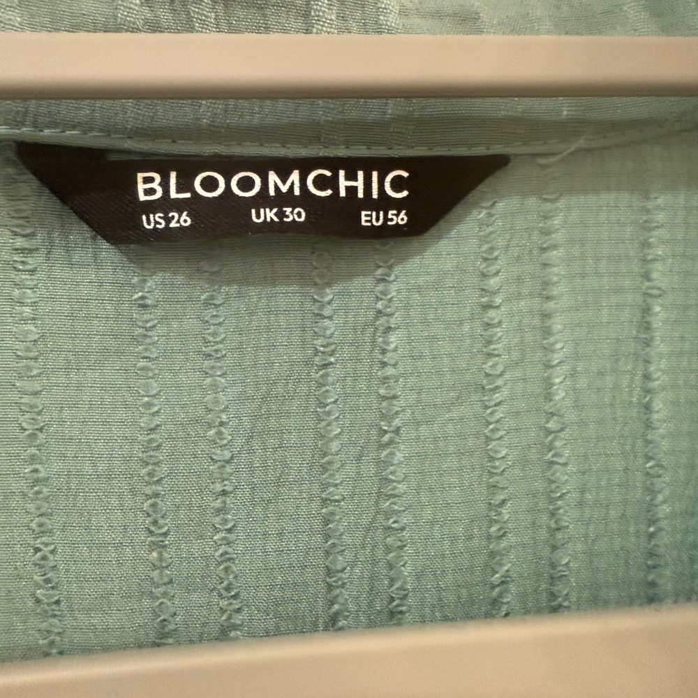 BloomChic Aqua Textured Blouse